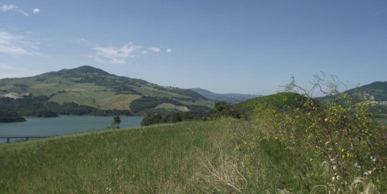 land overlooking the lake